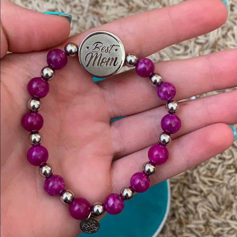 Best mom rustic cuff bracelet